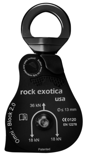 Rock Exotica Omni-Block 2.0 Single Pulley - Black